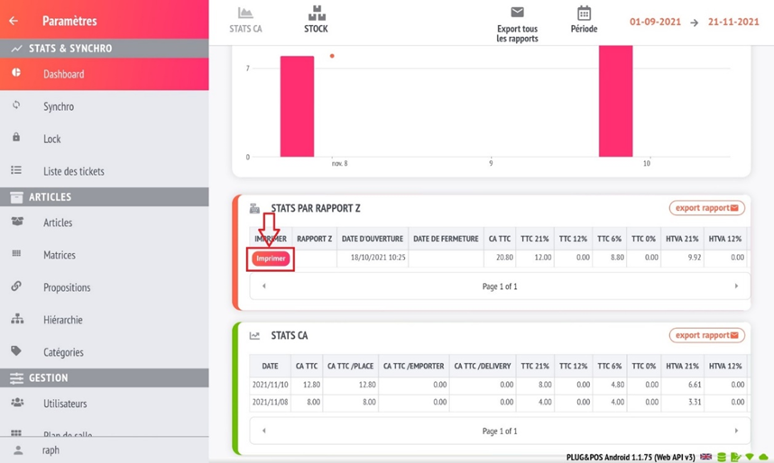 Comment réimprimer ses Z avec Restomax